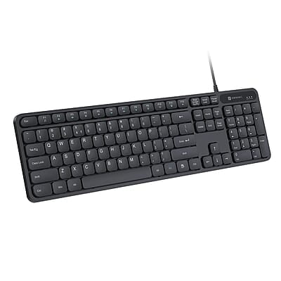 Portronics Ki-Pad 3 USB Wired Keyboard with Large Keycaps, Noise-Free Typing, Fn Multimedia Hotkeys, Full-Size Layout with Num Pad, Ergonomic Design, 1.5m USB Cable Portronics Ki-Pad 3 USB Wired Keyboard with Large Keycaps, Noise-Free Typing, Fn Multimedia Hotkeys, Full-Size Layout with Num Pad, Ergonomic Design, 1.5m USB Cable