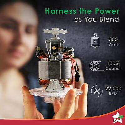 Wonderchef Nutri-blend Mixer Grinder Blender 3 Unbreakable Jars 500W 22000 RPM Wonderchef Nutri-blend Mixer Grinder Blender 3 Unbreakable Jars 500W 22000 RPM