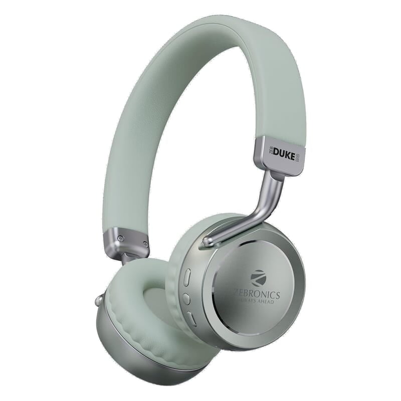 ZEBRONICS DUKE 2 Wireless Headphone, Supports Bluetooth, Dual Pairing, Deep Bass, up to 60h Battery Backup, AUX, Environmental Noise Cancellation, Gaming Mode, Now with Type C Charging ZEBRONICS DUKE 2 Wireless Headphone, Supports Bluetooth, Dual Pairing, Deep Bass, up to 60h Battery Backup, AUX, Environmental Noise Cancellation, Gaming Mode, Now with Type C Charging