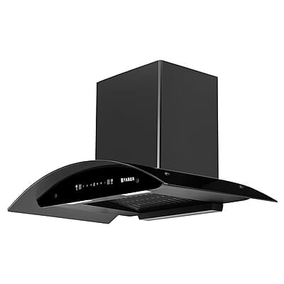 Faber 90cm 1400 m³/hr Autoclean Kitchen Chimney Broad Body Curved Glass Filterless Touch & Gesture Control Faber 90cm 1400 m³/hr Autoclean Kitchen Chimney Broad Body Curved Glass Filterless Touch & Gesture Control