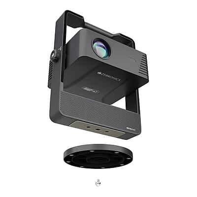 ZEBRONICS PIXAPLAY 29, Smart Projector, 6500 Lumens, Dolby Audio, 4K Support, 200 Inch Screen Size, Supports Bluetooth, HDMI, USB, WiFi, 1080p Native, Auto Focus, Keystone, APP Support, Miracast ZEBRONICS PIXAPLAY 29, Smart Projector, 6500 Lumens, Dolby Audio, 4K Support, 200 Inch Screen Size, Supports Bluetooth, HDMI, USB, WiFi, 1080p Native, Auto Focus, Keystone, APP Support, Miracast