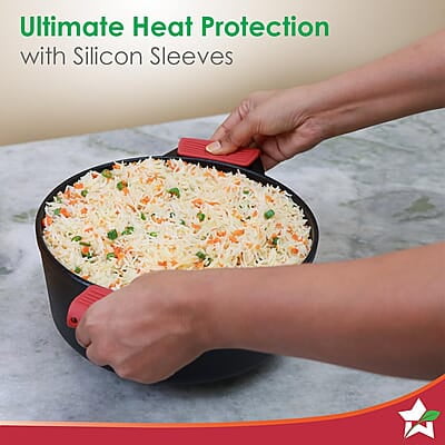 Wonderchef Forza 25 cm Cast-Iron Casserole with Lid Pre-Seasoned Cookware 4.7 L