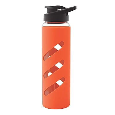 Treo By Milton CGWFBOT034ORNG0024 Glass Bottle, 725 ml
