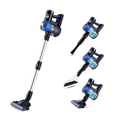 KENT Zoom Plus Vacuum Cleaner  150W  Battery Operated, Rechargeable, Cordless & Hoseless  Bagless Design  Cyclone5 Technology Washable HEPA Filter Multi Nozzle Operation
