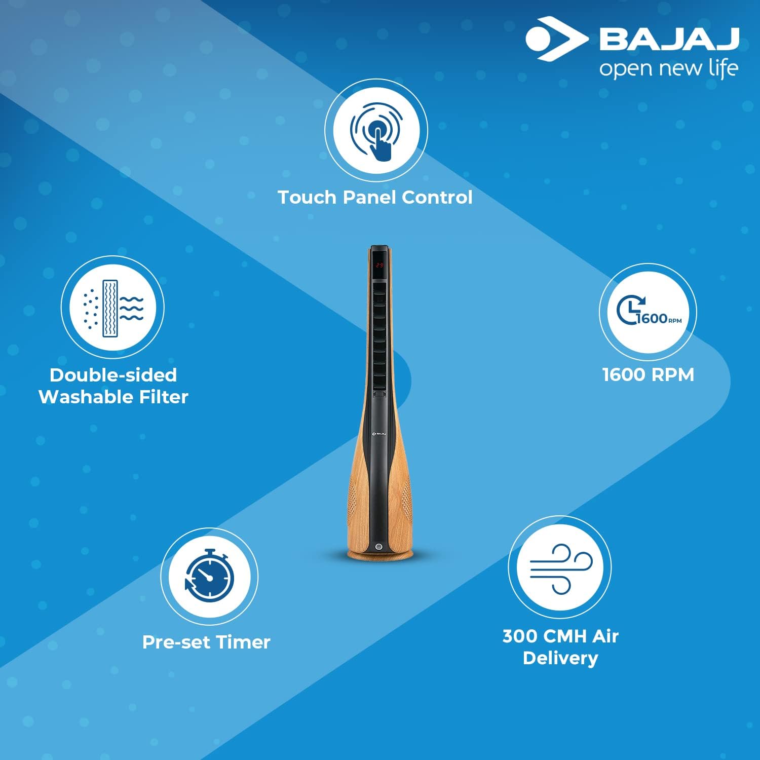 Bajaj IVORA LED Panel 9W CDL Square Bajaj IVORA LED Panel 9W CDL Square