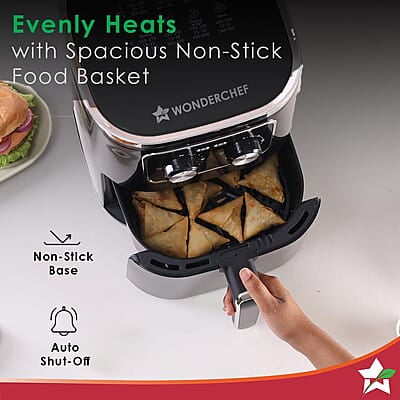 Wonderchef Platinum Air Fryer Manual Rapid Air Technology 5 Liters