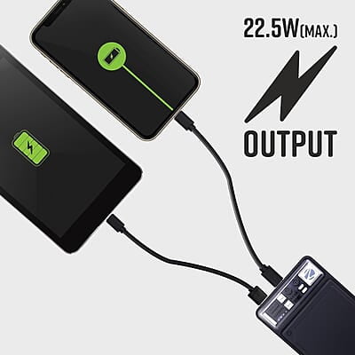 ZEBRONICS MW61 Wireless Power Bank, 10000 mAh, Rapid Charge, Built-in Wireless Charging Pad, Outputs - 22.5W Wired | 15W Wireless, Type C PD 3.0, LED Indicator