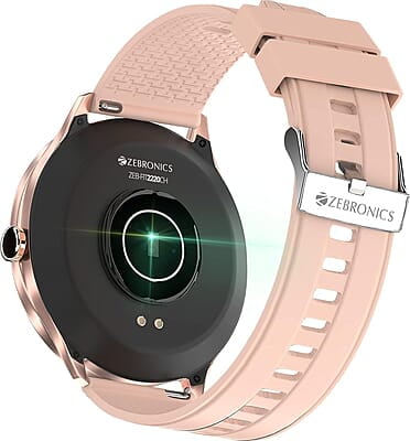 Zebronics Zeb-Fit2220CH Smart Fitness Band, 2.5D Curved Glass Full Touch Display, SpO2, BP & Heart Rate Monitor, IP68 Water Resistant, 8 Sports Mode