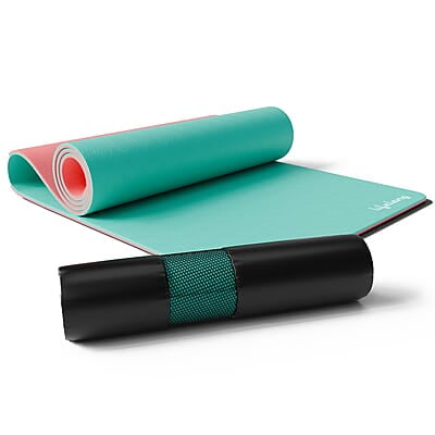 Lifelong Dual Color TPE Material Yoga Mat for Women & Men 6mm Anti-Slip Yoga Mat for Gym Workout Exercise Mat