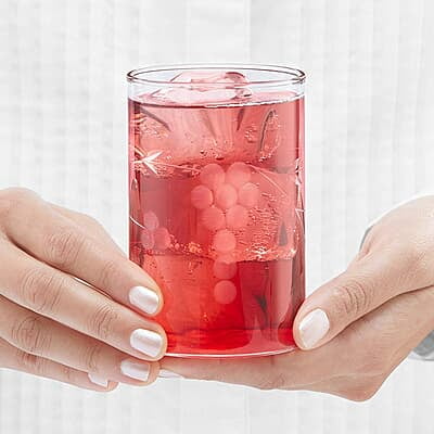 Borosil 295 ml Set of 6 pcs Berry Vision Transparent Drinking Glass | Borosilicate Glass Tumblers for Water, Cold Drinks, Juice| Flame Proof, Microwave & Dishwasher Safe | for Daily use & Gifting