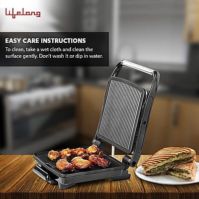 Lifelong LLTG01 Electric Tandoor Grill/Sandwich Maker 1500W with Non-Stick Plates, Variable Heat control for Toasting and Grilling Lifelong LLTG01 Electric Tandoor Grill/Sandwich Maker 1500W with Non-Stick Plates, Variable Heat control for Toasting and Grilling