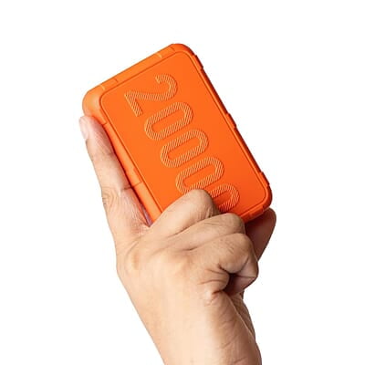 Ambrane 20000mAh Rugged Compact Powerbank, Slim & Lightweight with 22.5W Fast Charging, USB & Type C Output