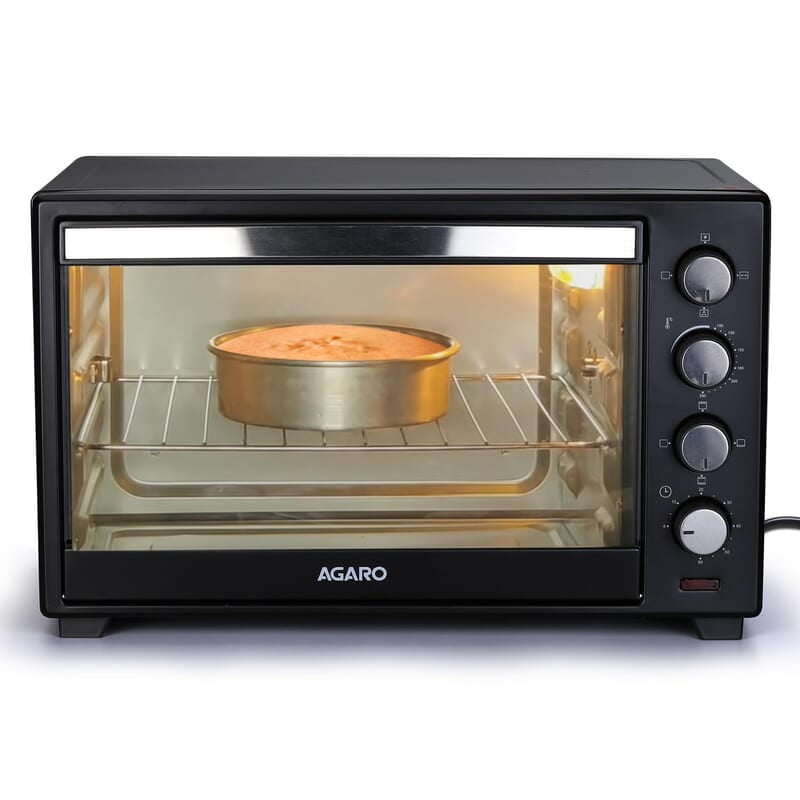AGARO Marvel 38 Liters Oven Toaster Griller,Motorised Rotisserie&Convection Cake Baking Otg With 3 Heating Mode ,(Black),1600 Watts AGARO Marvel 38 Liters Oven Toaster Griller,Motorised Rotisserie&Convection Cake Baking Otg With 3 Heating Mode ,(Black),1600 Watts
