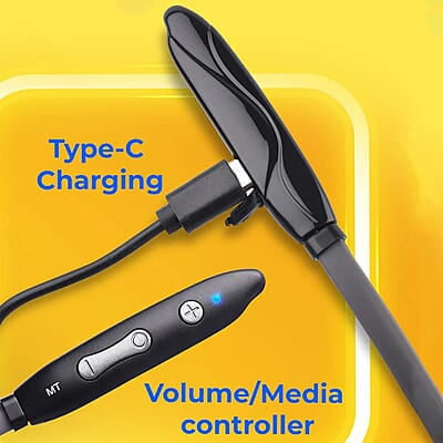 ZEBRONICS Zeb-Escape 10 Wireless BT Earphone with Neckband Volume/Media Control Magnetic earpiece ZEBRONICS Zeb-Escape 10 Wireless BT Earphone with Neckband Volume/Media Control Magnetic earpiece