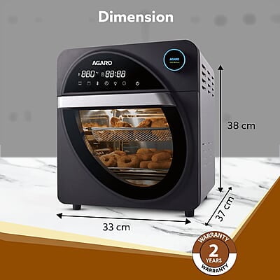 AGARO Royal Air Fryer For Home, 14.5L, Rotisserie Convection Oven, 1700W, Electric Oven AGARO Royal Air Fryer For Home, 14.5L, Rotisserie Convection Oven, 1700W, Electric Oven