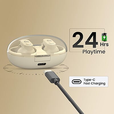 Portronics Harmonics Twins S16 in Ear Wireless TWS Earbuds with 24 Hrs Playtime Bluetooth 5.3v Portronics Harmonics Twins S16 in Ear Wireless TWS Earbuds with 24 Hrs Playtime Bluetooth 5.3v