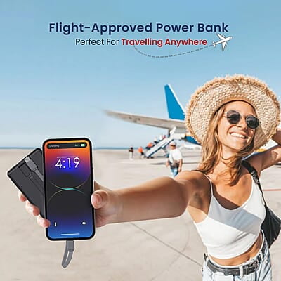 Portronics Luxcell Bind 20k 20000mAh Powerbank with 22.5W Fast Charging, in-Built Type C PD(Input & Output)