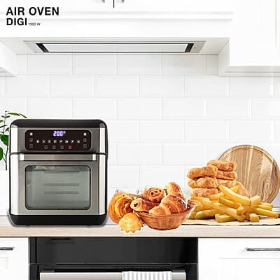 Havells Air Fryer Air Oven Digi 9 Pre-Set Menu 1500 Watt 2 Grill Rack