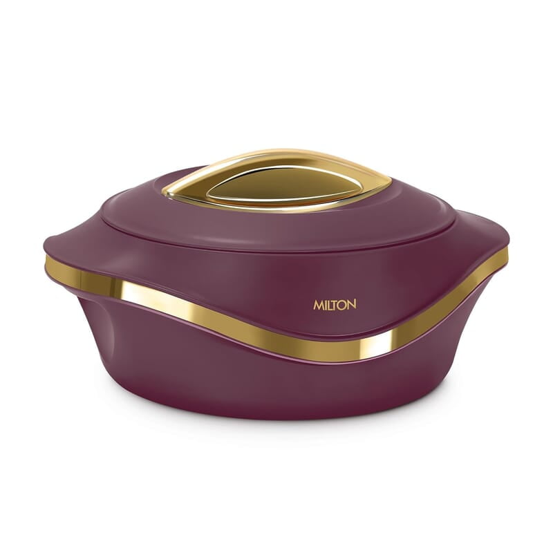 MILTON Pearl 1000 Inner Stainless Steel Casserole, 860 ml Maroon MILTON Pearl 1000 Inner Stainless Steel Casserole, 860 ml Maroon