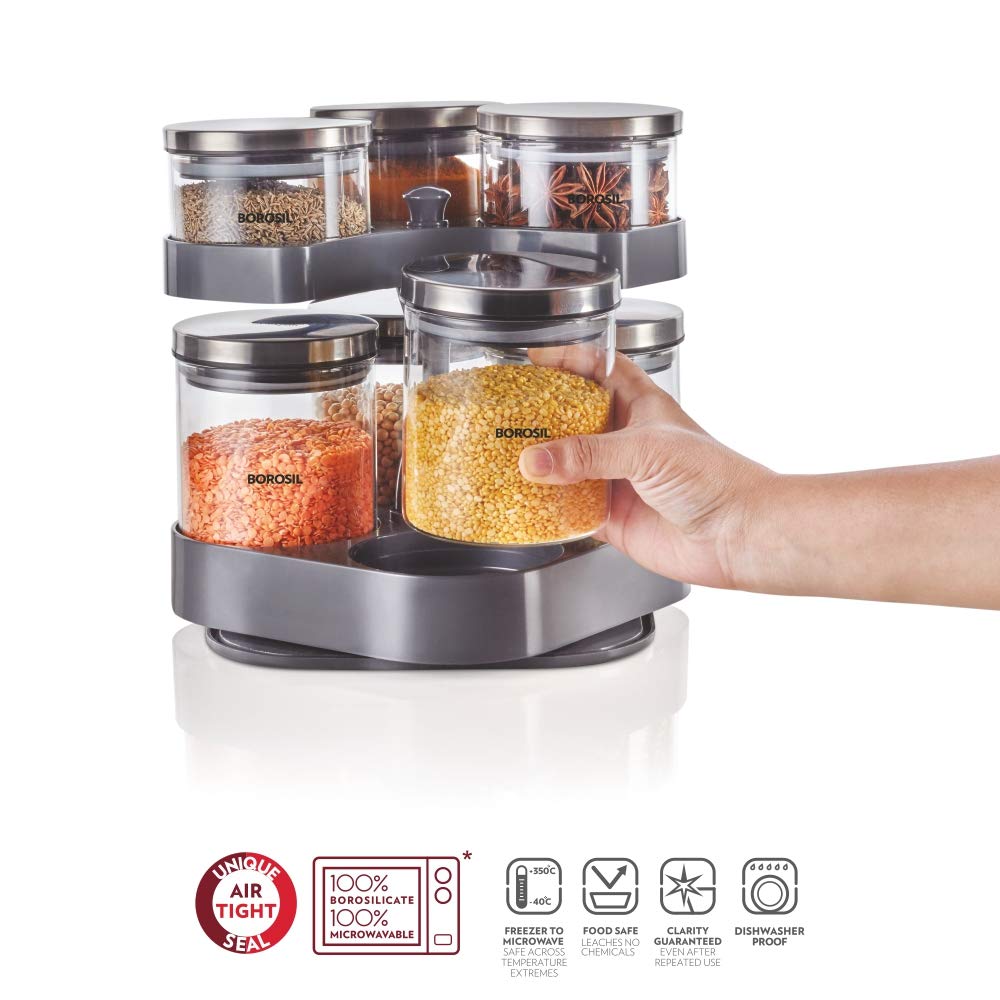 BOROSIL SET OF 2 MICROWAVABLE KLIP - N - STORE SQUARE BOROSIL SET OF 2 MICROWAVABLE KLIP - N - STORE SQUARE