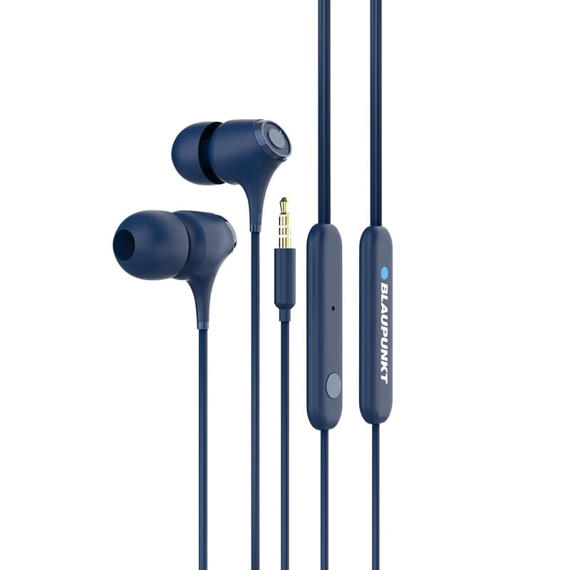 Blaupunkt EM01 in-Ear Wired Earphone with Mic and Deep Bass HD Sound Mobile Headset with Noise Isolation and with customised Extra Ear gels Blaupunkt EM01 in-Ear Wired Earphone with Mic and Deep Bass HD Sound Mobile Headset with Noise Isolation and with customised Extra Ear gels