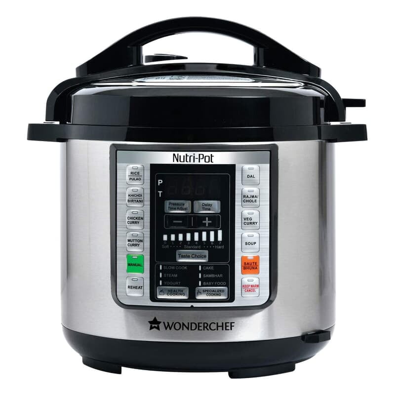 Wonderchef Nutri-Pot Electric Pressure Cooker with 7-in-1 Functions 6L capacity Wonderchef Nutri-Pot Electric Pressure Cooker with 7-in-1 Functions 6L capacity