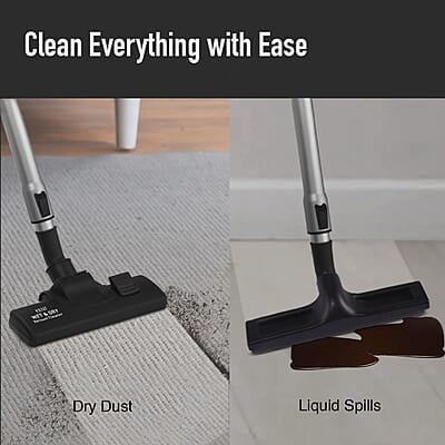 KENT Wet and Dry Vacuum Cleaner KSL 612 1200 W Blower Function Flexible hose Extension tube Crevice tool Floor brush Wet brush Filter bag