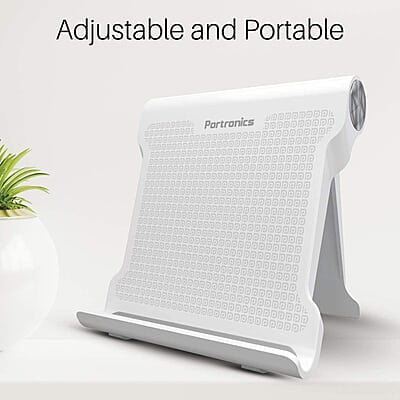Portronics Modesk 200 Universal Mobile Phone Tabletop Stand for Desktop Table for All Device Size Upto 7 Inch Portronics Modesk 200 Universal Mobile Phone Tabletop Stand for Desktop Table for All Device Size Upto 7 Inch