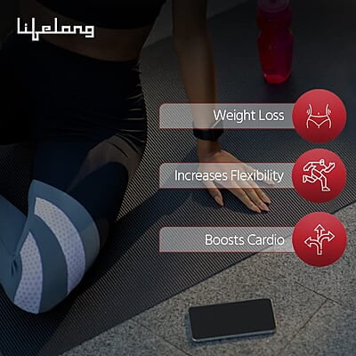 Lifelong LLSR01 Skipping Rope for Men, Women & Children - Jump Rope for Exercise Workout & Weight Loss Lifelong LLSR01 Skipping Rope for Men, Women & Children - Jump Rope for Exercise Workout & Weight Loss