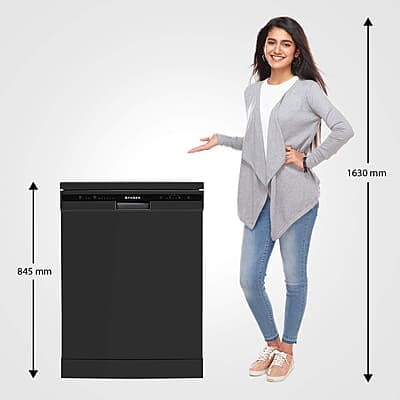 Faber 12 Place Settings Dishwasher (FFSD 6PR 12S, Neo Black, Best suited for Indian Kitchen, Hygiene Wash Faber 12 Place Settings Dishwasher (FFSD 6PR 12S, Neo Black, Best suited for Indian Kitchen, Hygiene Wash