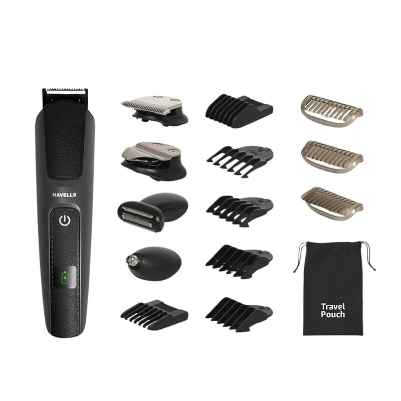 Havells Super Grooming Kit Gs8714,15 In 1,Ipx7 Fully Washable,Full Body Groomer For Men,120 Min Of Run Time With Fast Charge Havells Super Grooming Kit Gs8714,15 In 1,Ipx7 Fully Washable,Full Body Groomer For Men,120 Min Of Run Time With Fast Charge