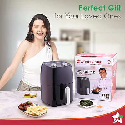 Wonderchef Neo Manual Air Fryer  4.5 Litres 1500 Watts Compact Design Time and Temperature Control