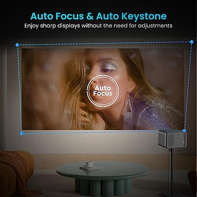 Portronics Beem 460 Smart LED Projector with 1080p Full HD, 4000 Lumens 10W Speakers