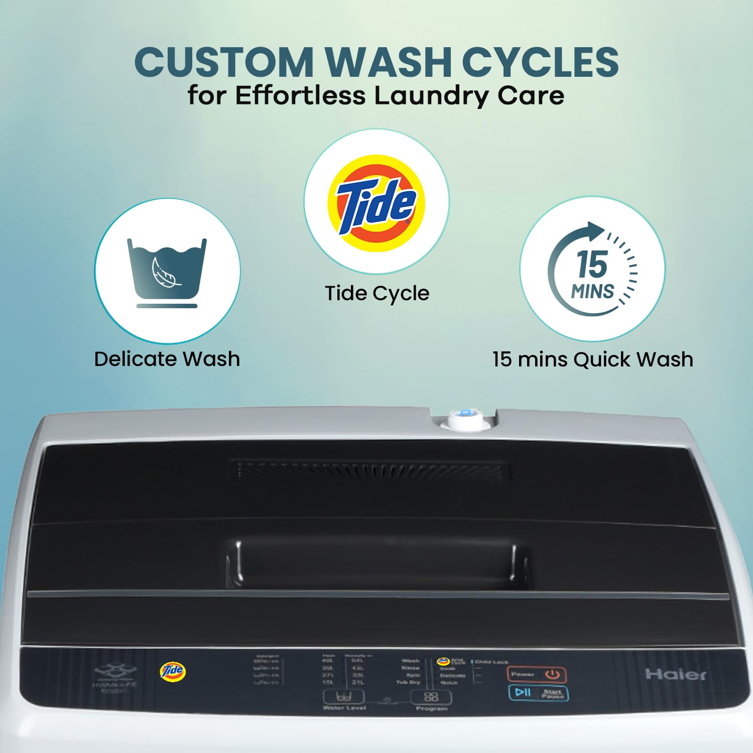 Haier 6.0 Kg 5 Star Oceanus Wave Technology Fully Automatic Top Loading Washing Machine Haier 6.0 Kg 5 Star Oceanus Wave Technology Fully Automatic Top Loading Washing Machine