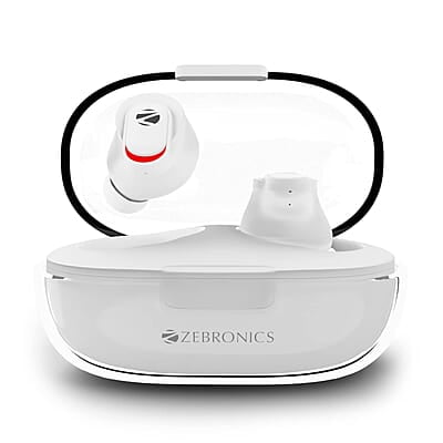 Zebronics Zeb-Sound Bomb N2 TWS Wireless in Ear Earbuds with 50ms Low Latency Gaming, ENC, Voice Assistant, Flash Connect, Splash Proof, BT v5.2, up to 12H Backup, Call Function and Type C