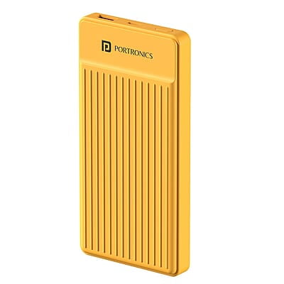 Portronics Luxcell B12 10,000mAh Ultra Slim Power Bank 12W Output USB-A Output Port & Type C Input Port