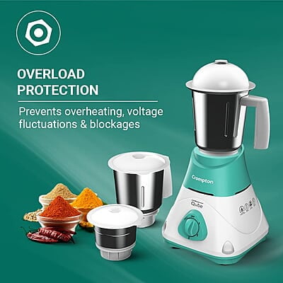 CROMPTON QUBE 3J 500W POWERTRON MOTOR MIXER GRINDER MOTOR VENT-X TECHNOLOGY