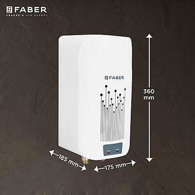 Faber Zippy Instant Geyser 3 Litre 3000W Powerful Heating Superior Energy Efficiency Faber Zippy Instant Geyser 3 Litre 3000W Powerful Heating Superior Energy Efficiency
