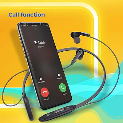 ZEBRONICS Zeb-Escape 10 Wireless BT Earphone with Neckband Volume/Media Control Magnetic earpiece ZEBRONICS Zeb-Escape 10 Wireless BT Earphone with Neckband Volume/Media Control Magnetic earpiece