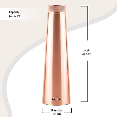 MILTON Copper Delight 1000 Water Bottle, 915 ml, 1 Piece, Copper MILTON Copper Delight 1000 Water Bottle, 915 ml, 1 Piece, Copper