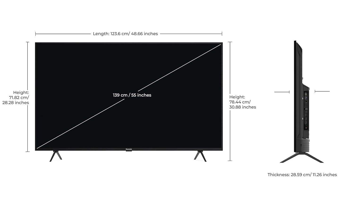 Panasonic 139 cm (55 inches) 4K Ultra HD Smart LED Google TV TH-55MX660DX Panasonic 139 cm (55 inches) 4K Ultra HD Smart LED Google TV TH-55MX660DX
