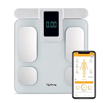 Lifelong 8 electrode Smart Body Fat Scale With weight display and Bmi on handle