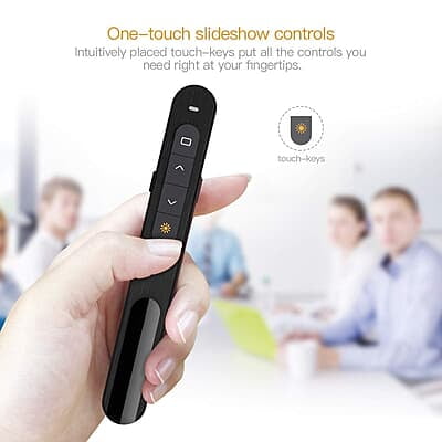Rts 2024 Wireless Presenter Pointer for Presentation Slide Changer Laser Pointer PPT RF 2.4GHz Hyperlink & Volume Remote Control PowerPoint Office Presentation Clicker for Keynote Rts 2024 Wireless Presenter Pointer for Presentation Slide Changer Laser Pointer PPT RF 2.4GHz Hyperlink & Volume Remote Control PowerPoint Office Presentation Clicker for Keynote