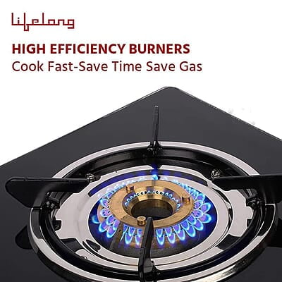 Lifelong 2 Burner Gas Stove Top for Kitchen - Automatic Ignition Cooktop Modern Glass Stove for Modular Kitchen, ISI Certified Lifelong 2 Burner Gas Stove Top for Kitchen - Automatic Ignition Cooktop Modern Glass Stove for Modular Kitchen, ISI Certified