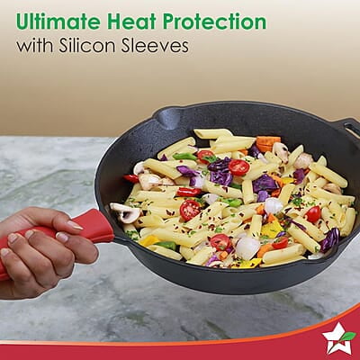 Wonderchef Forza Cast-Iron 20 cm Fry Pan, Pre-Seasoned Cookware, Induction Friendly, 3.8mm Wonderchef Forza Cast-Iron 20 cm Fry Pan, Pre-Seasoned Cookware, Induction Friendly, 3.8mm