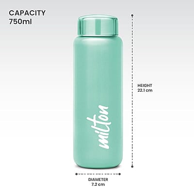 MILTON Aqua 750 Stainless Steel Water Bottle, 750 mlSingle walled Leak Proof
