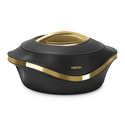 MILTON Pearl 2500 Inner Stainless Steel Casserole, 2.1 litres, Black