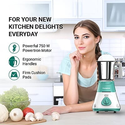 CROMPTON QUBE 3J 500W POWERTRON MOTOR MIXER GRINDER MOTOR VENT-X TECHNOLOGY