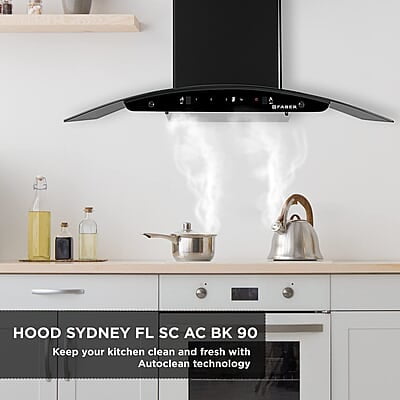 Faber 90cm 1200 m3/hr, Autoclean Chimney Filterless Touch & Gesture Control Faber 90cm 1200 m3/hr, Autoclean Chimney Filterless Touch & Gesture Control