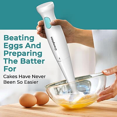 Crompton Blendserve Hand Blender with Plastic Stem 300 Watts Power Detachable stem Crompton Blendserve Hand Blender with Plastic Stem 300 Watts Power Detachable stem